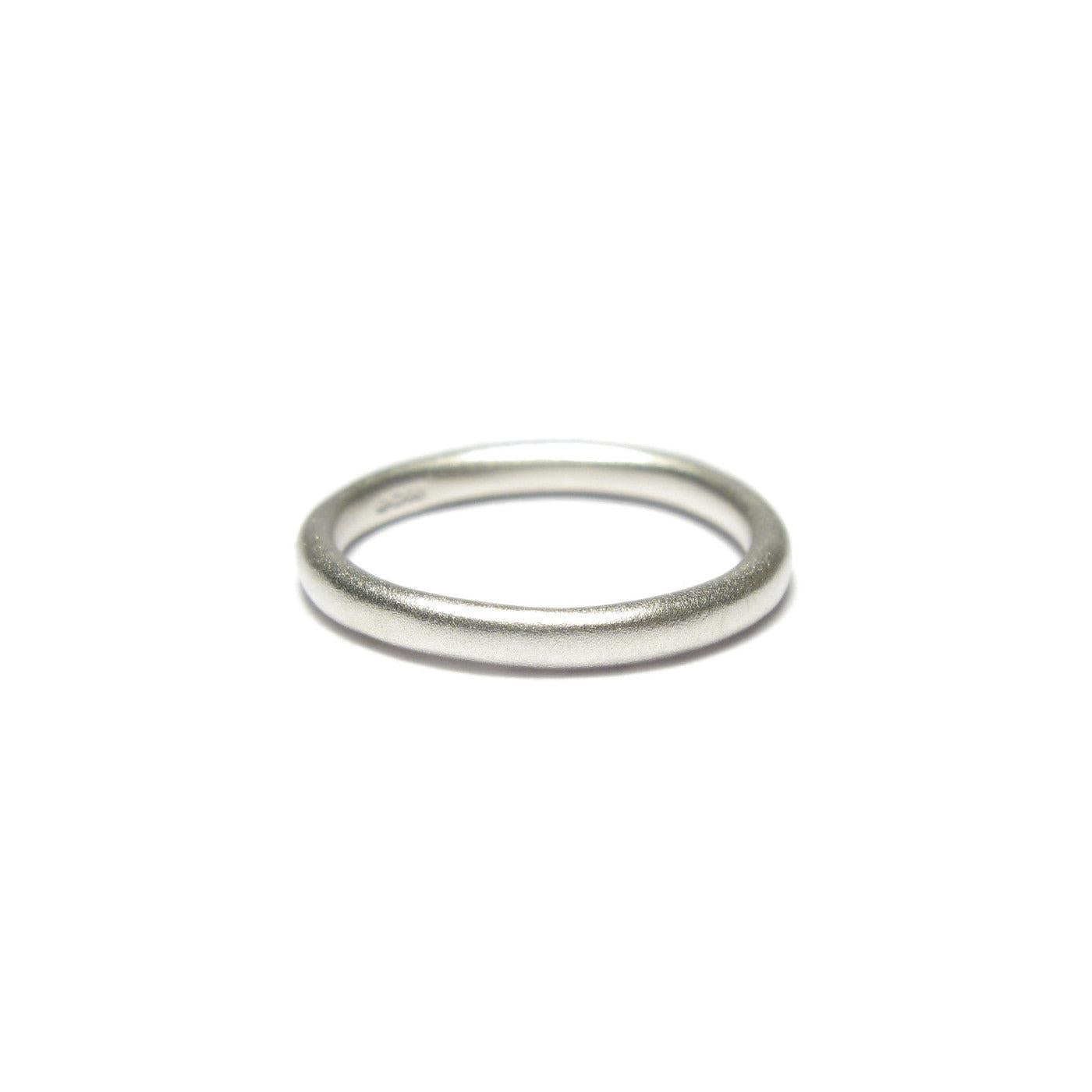Diana Porter Jewellery contemporary plain silver stacking ring