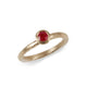 Ruby and 9ct Fairtrade Yellow Gold Ring