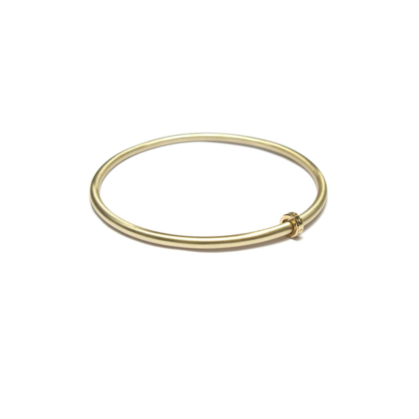 Diana Porter Jewellery contemporary yellow gold bead bangle