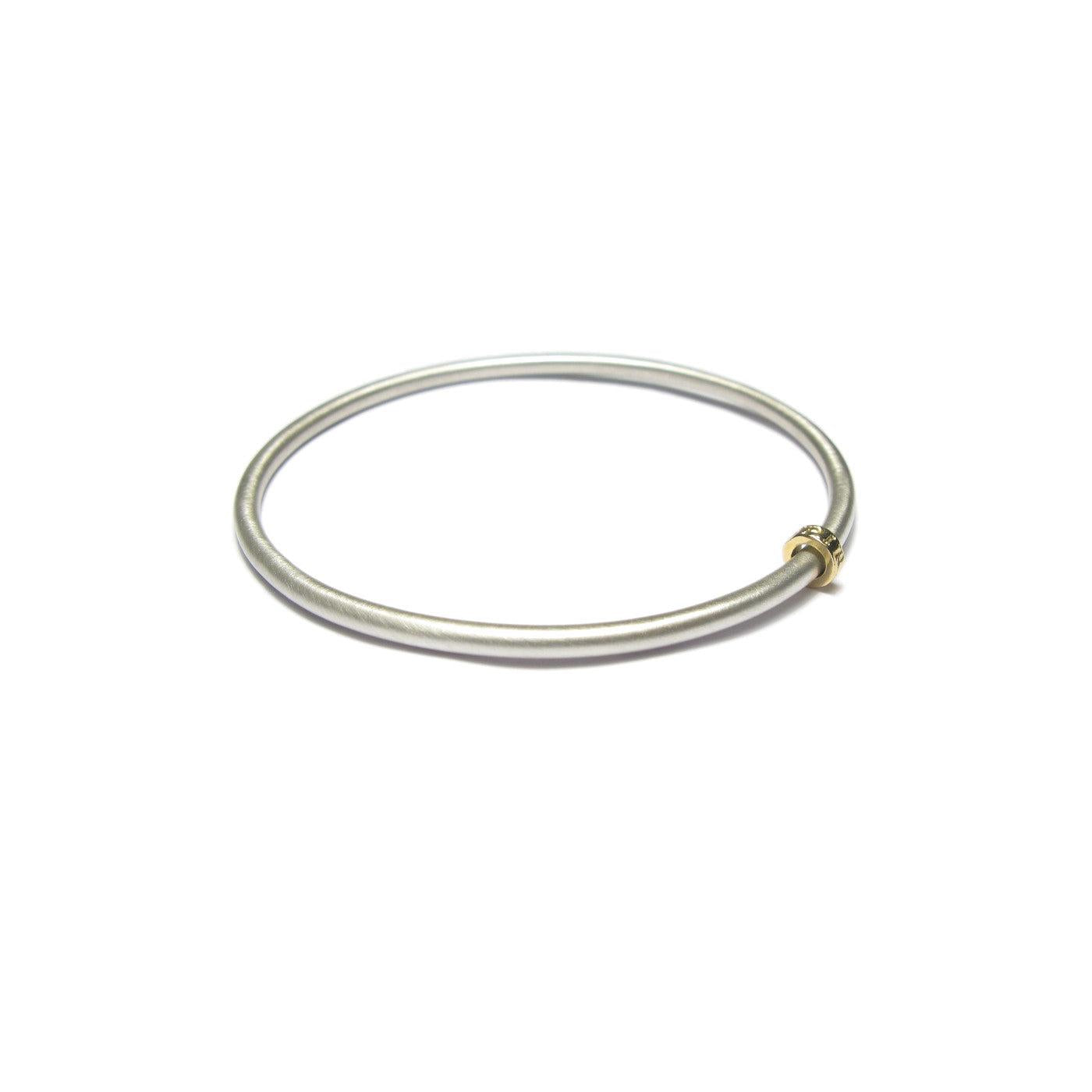 Diana Porter Jewellery contemporary silver gold bead bangle