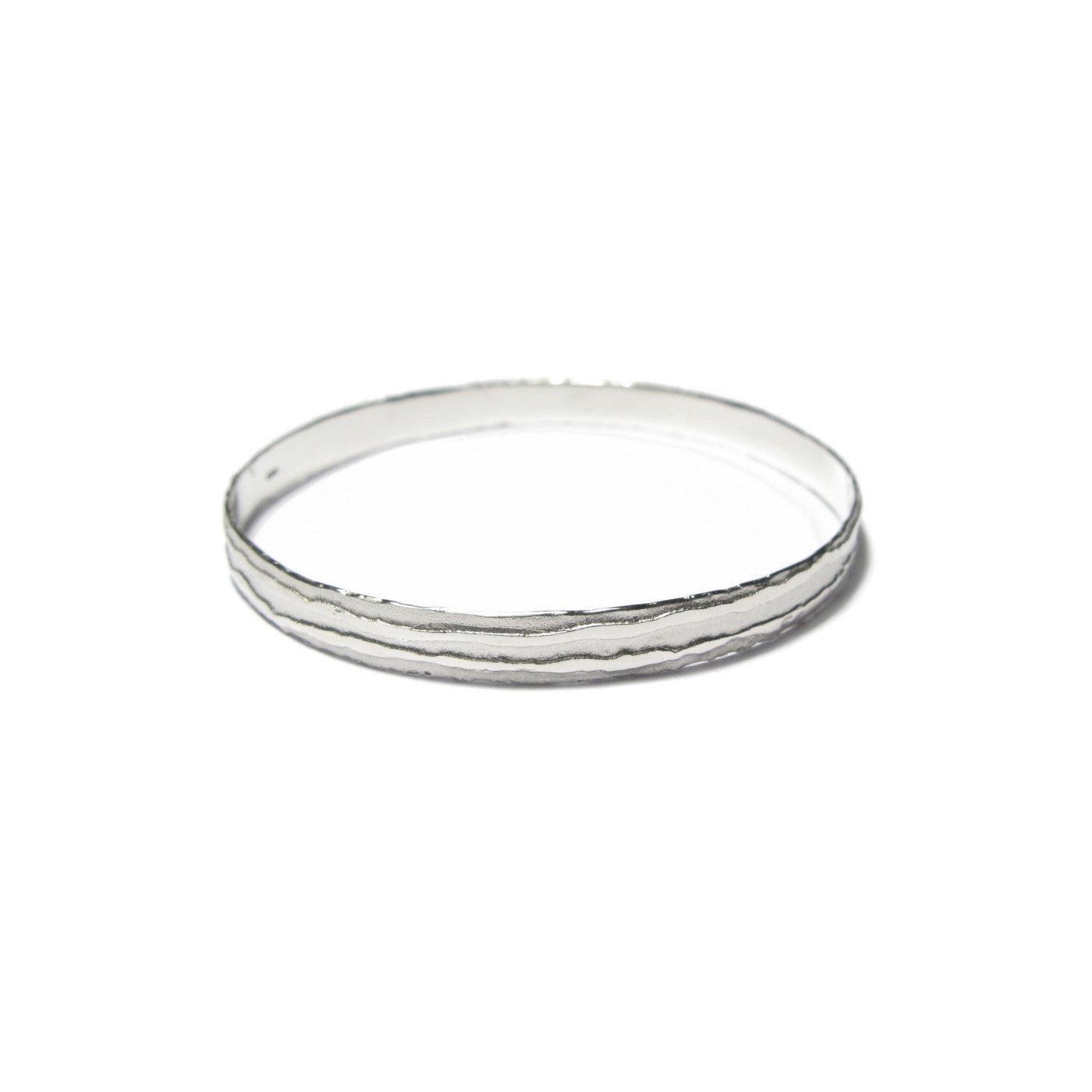 Diana Porter Jewellery contemporary etched silver bangle