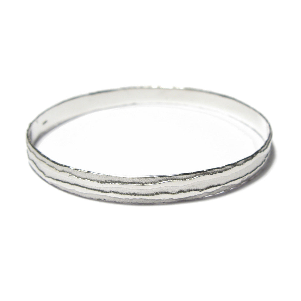 Diana Porter Jewellery contemporary etched silver bangle