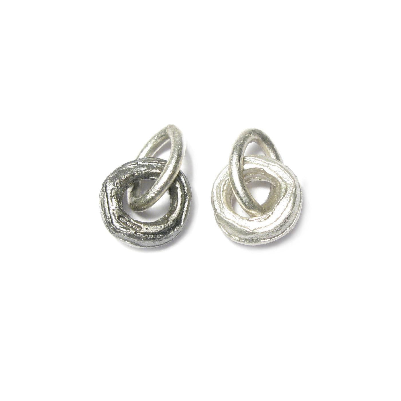 Diana Porter Jewellery contemporary etched silver charm pendant