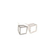 Shimell & Madden Silver Cuboid Studs