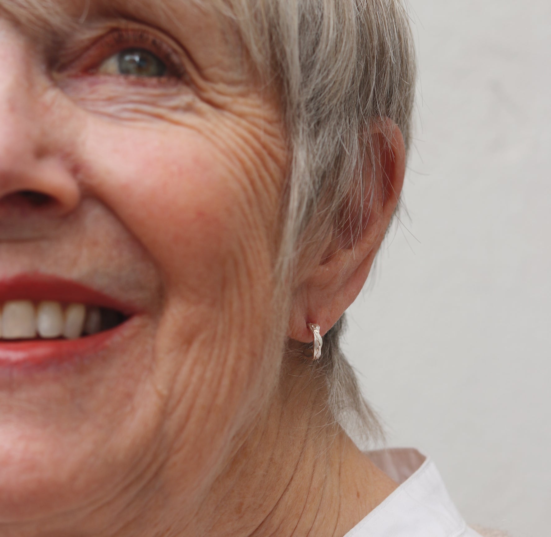 Small Silver 'Endless' Hoop Earrings