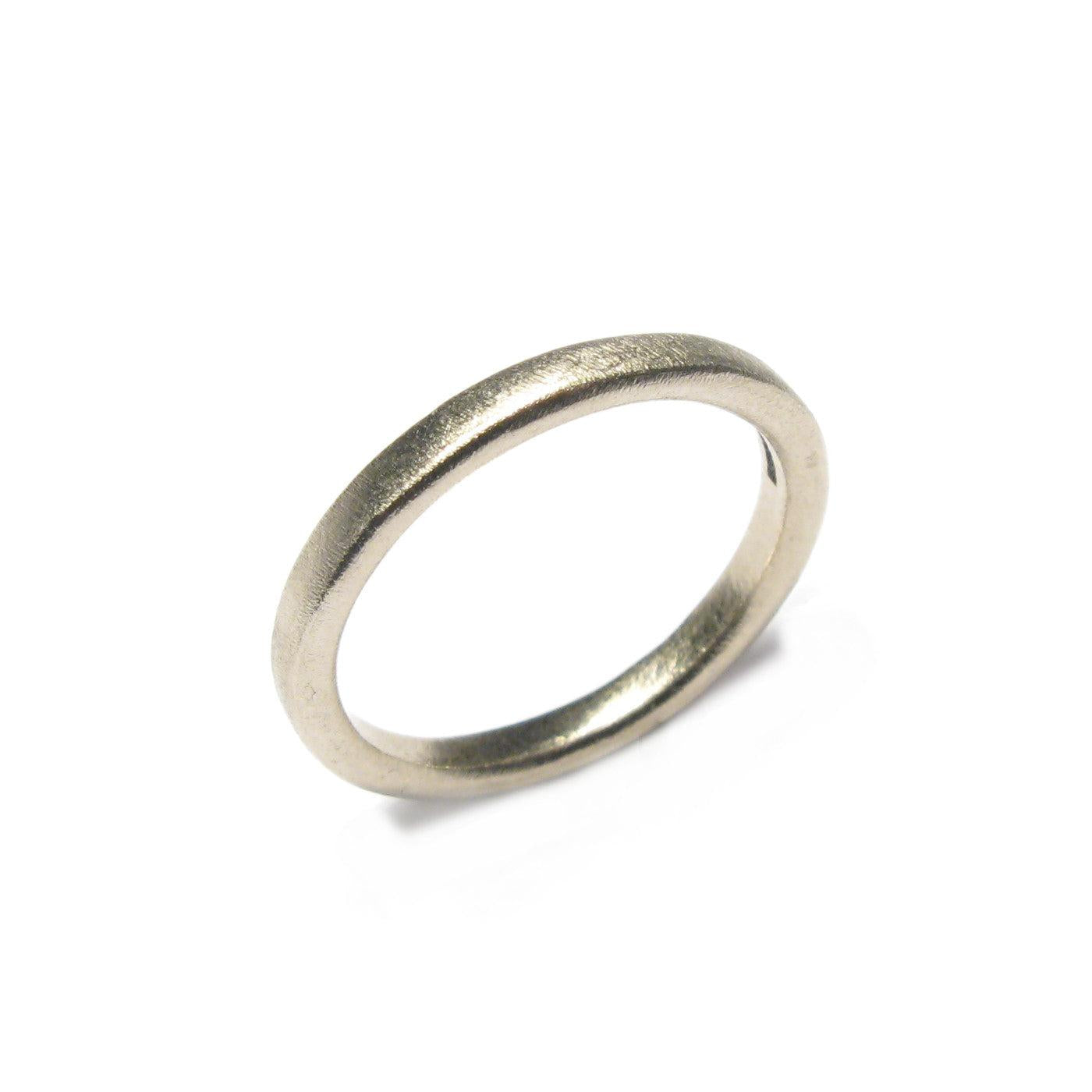 Diana Porter Jewellery contemporary white gold wedding ring
