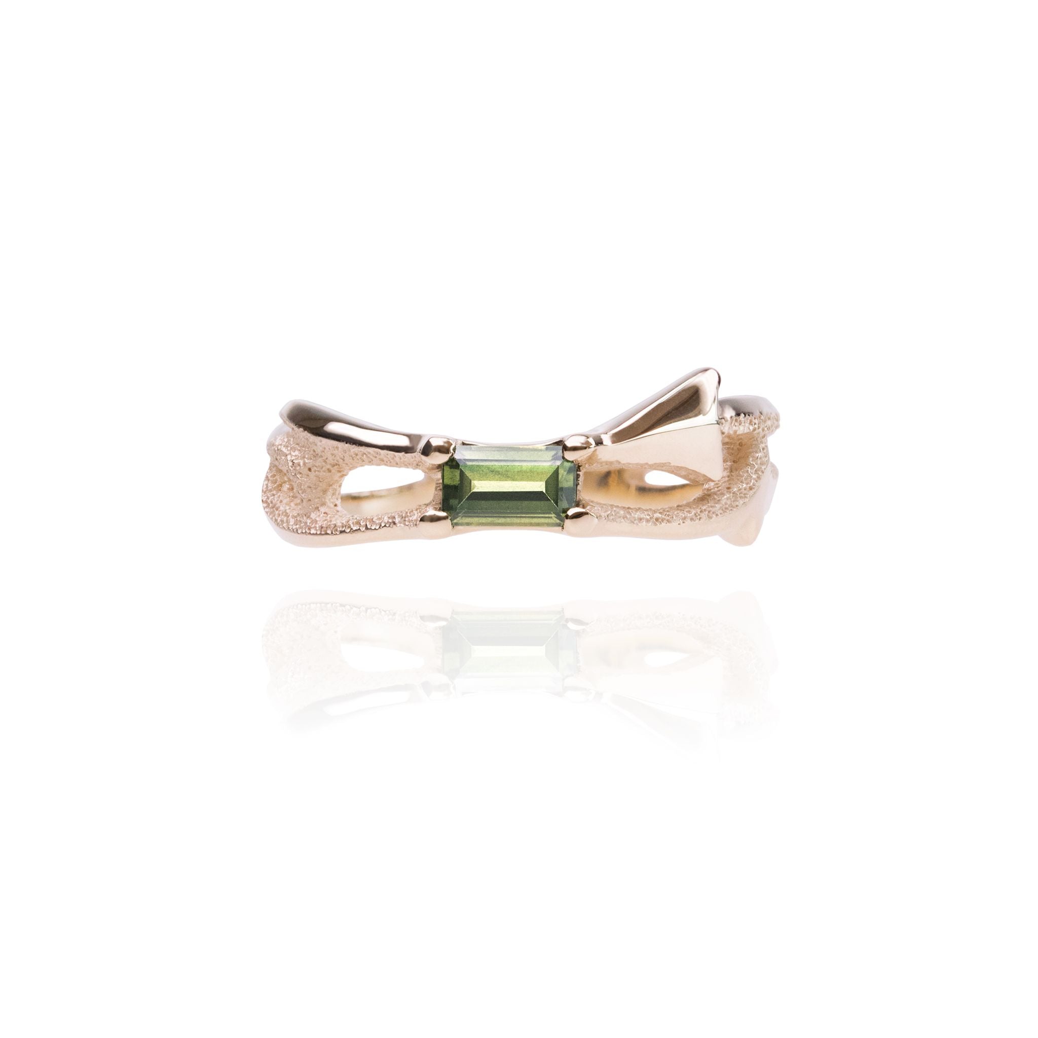 Orme-Brown The Way Baguette Green Sapphire Ring