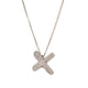 Becca Macdonald Silver Brushstroke Little Kiss Necklace