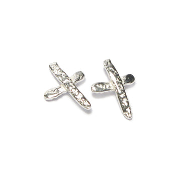 Diana Porter Jewellery contemporary silver kiss stud earrings