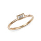 Bespoke - 9ct yellow gold with baguette and round diamonds